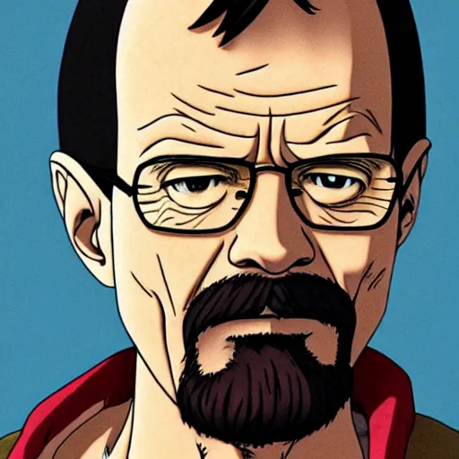 Image similar to walter white as luffy