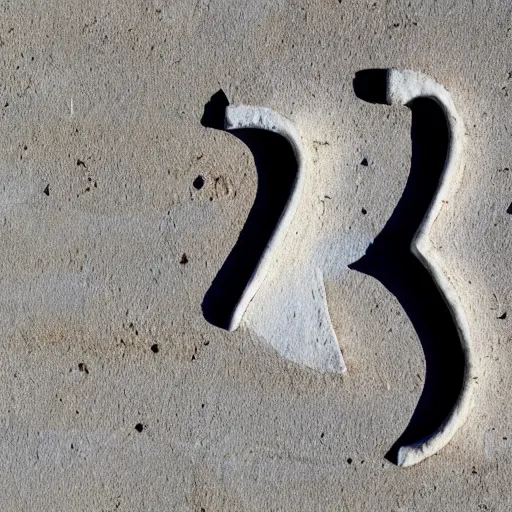 Image similar to letter s in the shape of a stone