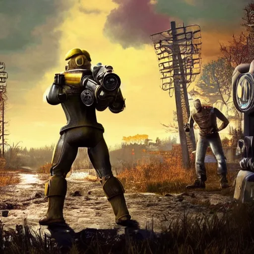 Prompt: farout indie game version of fallout 7 6, real gameplay footage leaked, realistic, hdr, clear image,