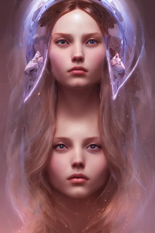 Prompt: artificial intelligence face like barbi doll being built piece by piece, fibonacci, intricate, highly detailed, digital painting, artstation, concept art, smooth, sharp focus, illustration, unreal engine 5, 8 k, art by artgerm and greg rutkowski and alphonse mucha