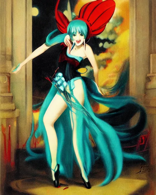 Image similar to Hatsune Miku by Enoch Bolles