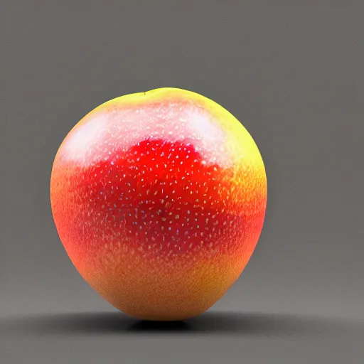 Prompt: ios app icon, finding words, octane render, fruit