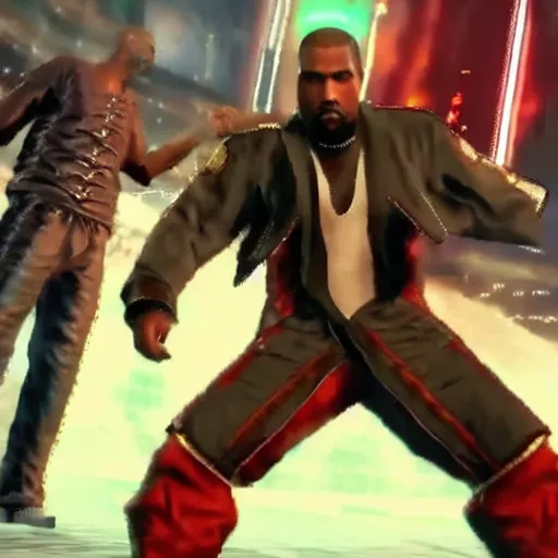 Image similar to Kanye West in Tekken 7,