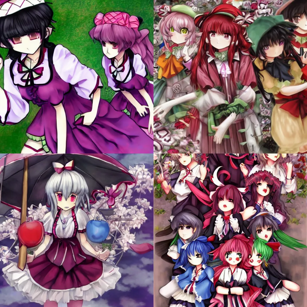 Prompt: touhou galore