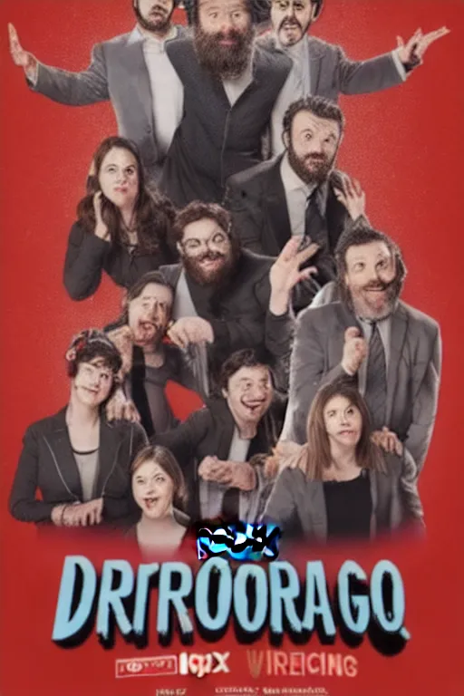 Image similar to poster for a netflix drongo show called drongo, tv show drongo poster