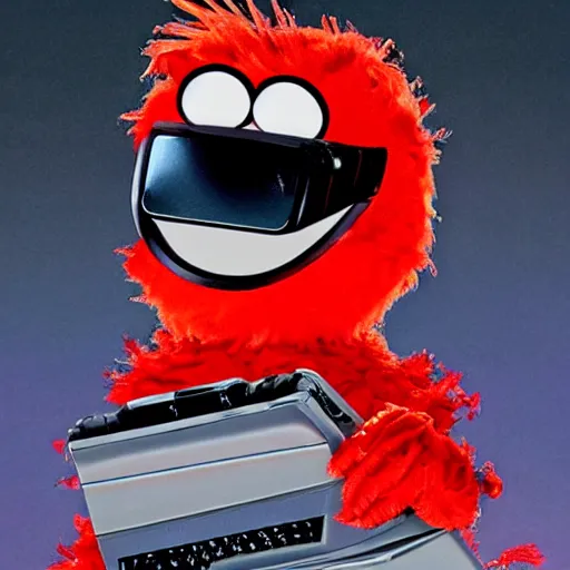 Image similar to elmo as the terminator