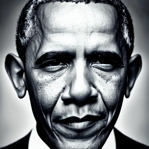 Prompt: obama, by anton corbijn