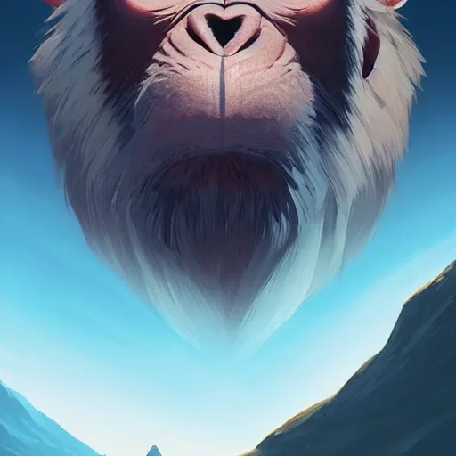 Image similar to face icon stylized minimalist planet of the apes, loftis, cory behance hd by jesper ejsing, by rhads, makoto shinkai and lois van baarle, ilya kuvshinov, rossdraws global illumination