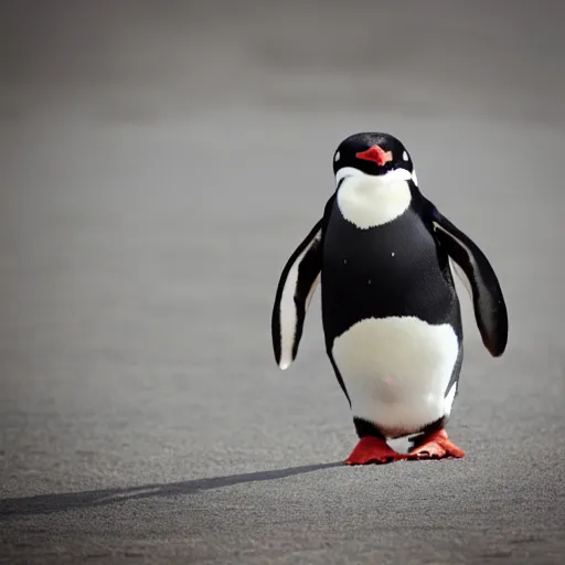 Image similar to penguin wearing a jetpack