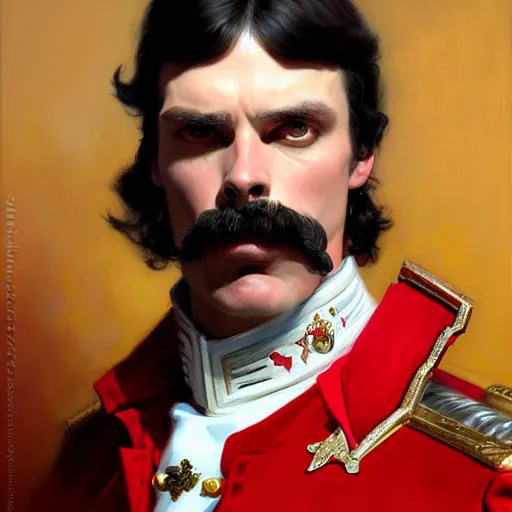 Image similar to drdisrespect as napoleon, breath taking, dignified, highly detailed painting by gaston bussiere, j. c. leyendecker, greg rutkowski, craig mullins 8 k