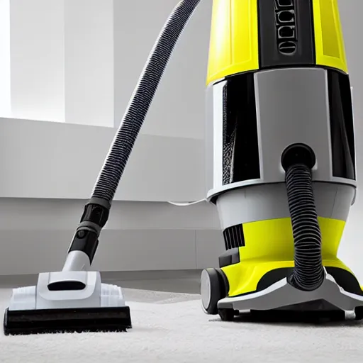 Image similar to karcher wd 2 vacuum cleaner looks like r 2 d 2, product photo 8 k,