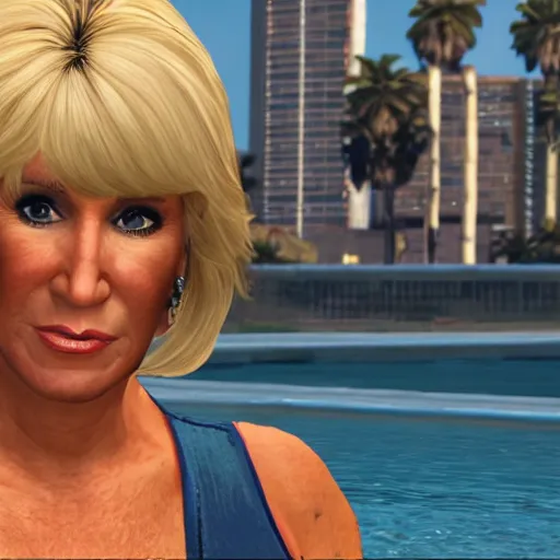 Image similar to three's company suzanne somers, gta 5 cover art