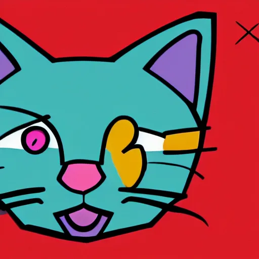 Prompt: low resolution render of a cat, retro graphics, playstation 1