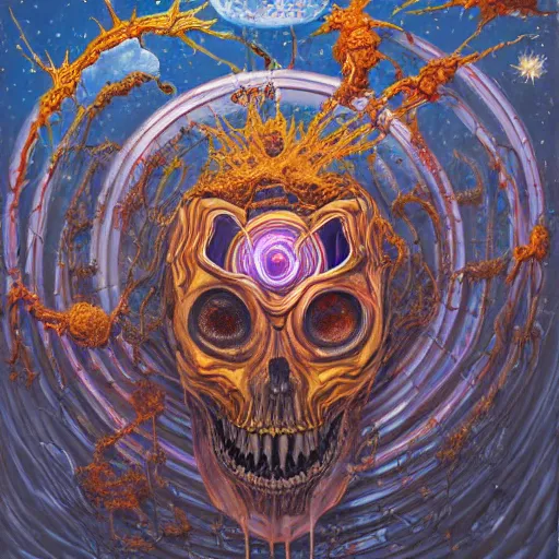 Prompt: a hyperrealistic painting of cosmic horror, by gregory crewson, highly detailed, vivid color,