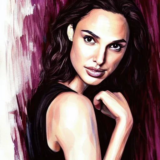 Prompt: portrait of gal gadot or natalie portman by greg ruthkowski