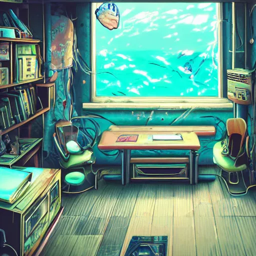 An Anime Style Room Decorated With Lots Of Stuff Background, 3d Education  Concept Poster, Hd Photography Photo Background Image And Wallpaper for  Free Download
