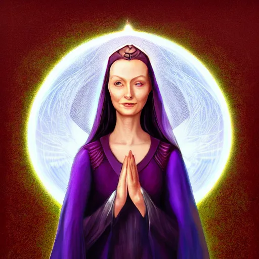 Image similar to galadriel, digital art