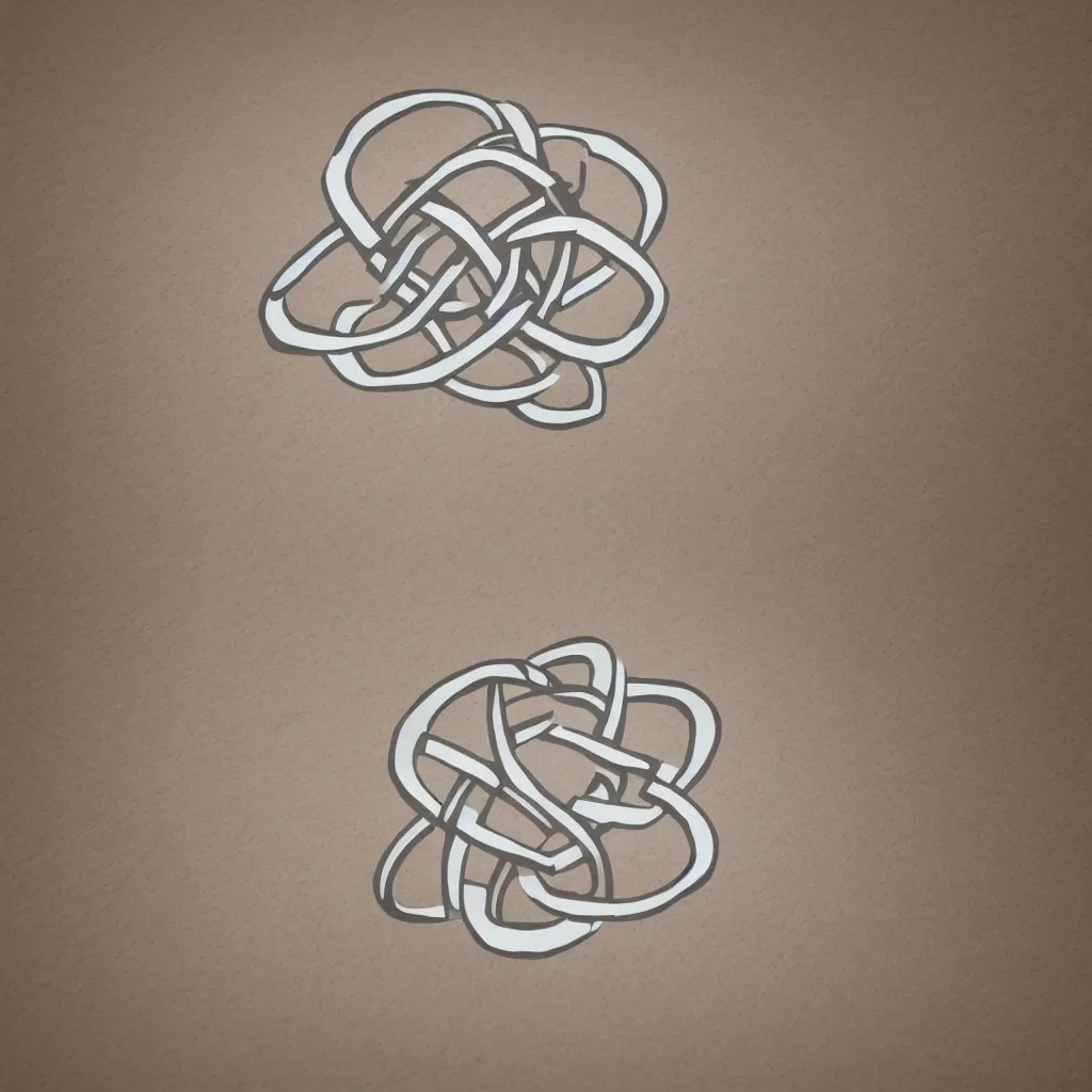 Prompt: simple infinite knot; die-cut sticker; logo; high resolution; best logo; beautiful graphic