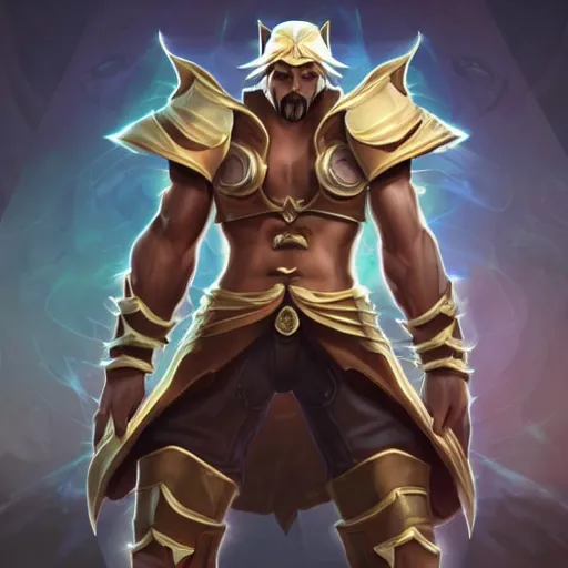 Image similar to league of legends character designed by kanye west