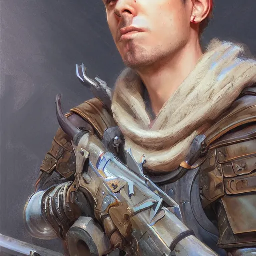 Image similar to The CS:GO professional player KennyS as a fantasy D&D character, portrait art by Donato Giancola and Bayard Wu, digital art, trending on artstation, 4k