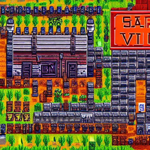 Prompt: Soviet gulag mod for Stardew Valley, screenshot