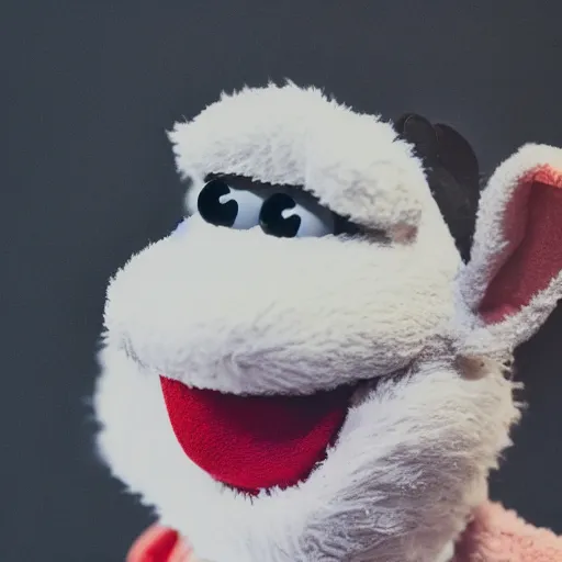 Prompt: [ bugs bunny ]! as [ a muppet ]!, 4 k photorealistic!! photography, trending on [ unsplash ]!, pinterest contest winner, [ 4 k ], intricate, [ portrait ]!