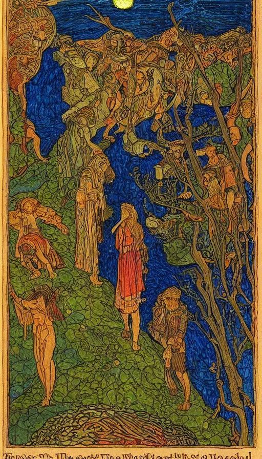 Prompt: the end of the world, by ivan bilibin,