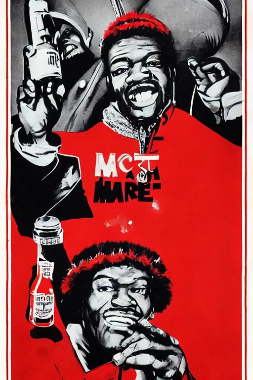 Image similar to poster the movie 1 9 8 8 ussr don't be a menace to south central while drinking your juice in the hood, perfect symmetrical eye, gray fur hat soviet soviet russian winter fur cap with earflaps ushanka, bottle of vodka, bears, kremlin babushka communist