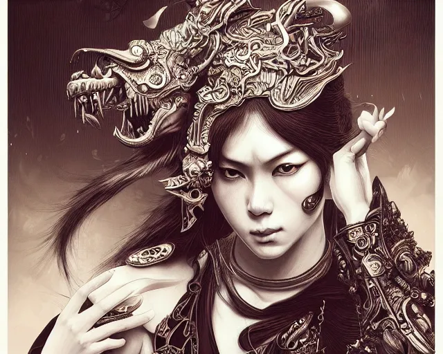 Image similar to photography of shohei otomo, deep focus, d & d, fantasy, intricate, elegant, highly detailed, digital painting, artstation, concept art, matte, sharp focus, illustration, hearthstone, art by artgerm and greg rutkowski and alphonse mucha