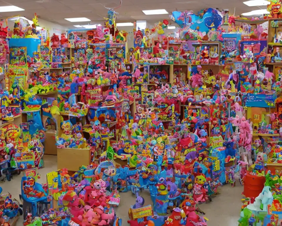 Image similar to footage of a toy shop explosion