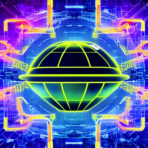 Prompt: alien spaceship centered in a futuristic data analysis card made of defined lines, high resolution, high contrast, colors: yellow, violet, blue, red, orange, volumetric light, Anime style, mecha, insanely detailed symbols in the frame.