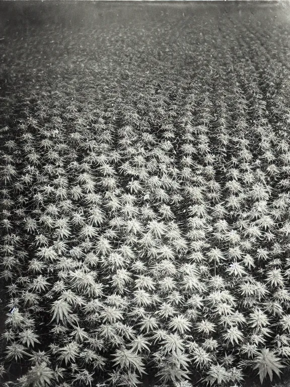 Prompt: cannabis field on fire, ww1 photo, grainy, high detail, high resolution,