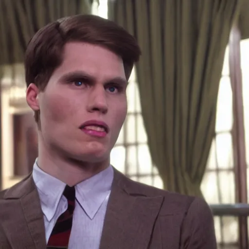 Image similar to Live Action Still of Jerma in Animal House, real life, hyperrealistic, ultra realistic, realistic, highly detailed, epic, HD quality, 8k resolution, body and headshot, film still