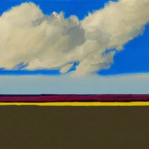 Prompt: In this experimental art, the artist has created a beautiful and evocative image of the American landscape. The rich and vibrant colours of the sky and earth are offset by the stark white of the clouds, creating a sense of movement and energy. The composition is simple and elegant, with the horizon line bisecting the canvas and the clouds seeming to float in the air. There is a sense of calm and serenity in the experimental art, which is enhanced by the soft, gentle light. This is a beautiful and atmospheric experimental art which captures the essence of the American landscape. Toonami, jade by Paul Strand, by Jean-Antoine Watteau sinister, precise