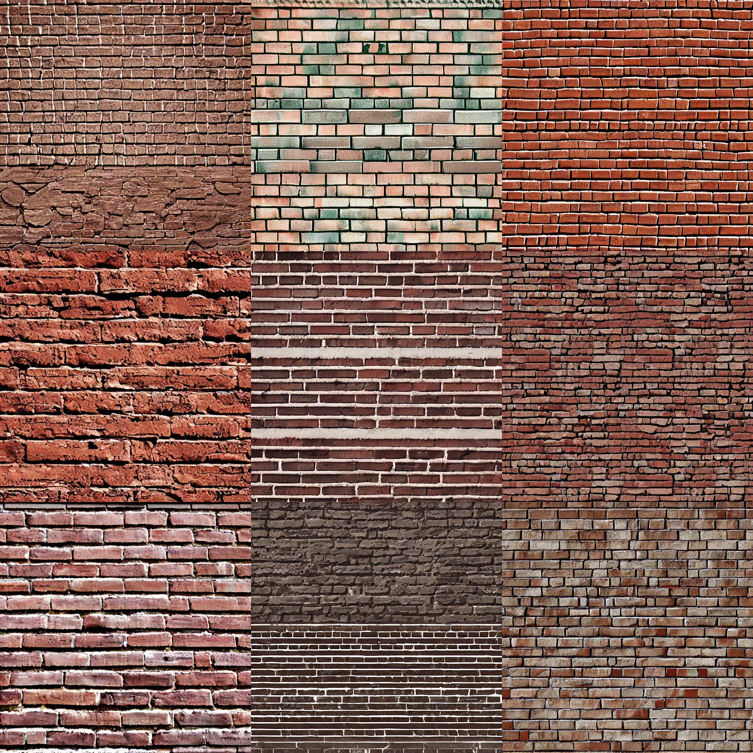 Prompt: brick wall texture