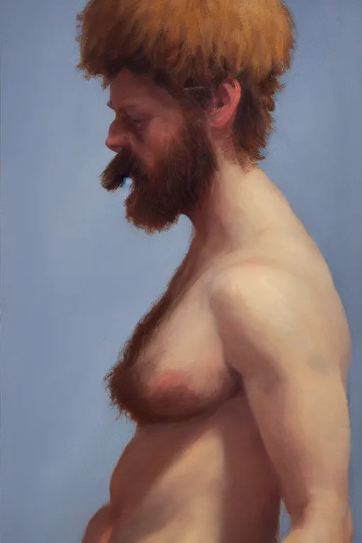 Image similar to hairy giant,art by Daniel Simon,trending on artstation, prehensile lighting product view,portrait,dutch golden age ,Digimon ,oil and canvas ,profile picture,