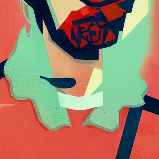 Image similar to Carey Price profile picture by Sachin Teng, asymmetrical, cigarette, Organic Painting , Matte Painting, geometric shapes, hard edges, graffiti, street art:2, by Sachin Teng:4