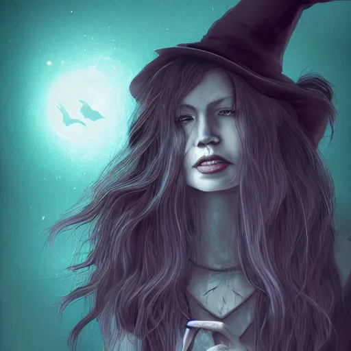 Prompt: the forgotten witch, digital art