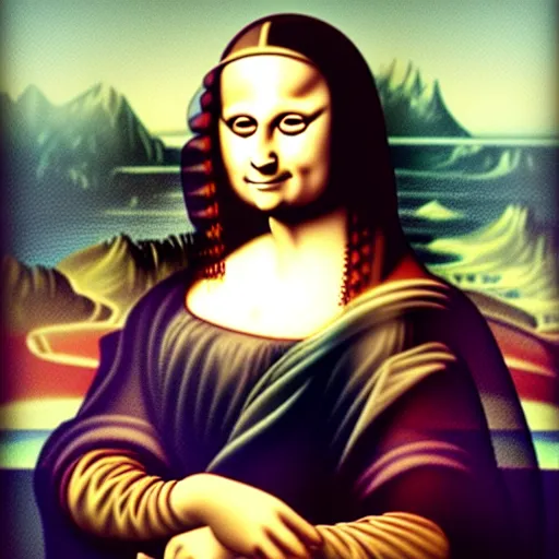 Image similar to big fat overweight, muscles, muscle overweight stereoids, bodybuilder mona lisa, by davinci