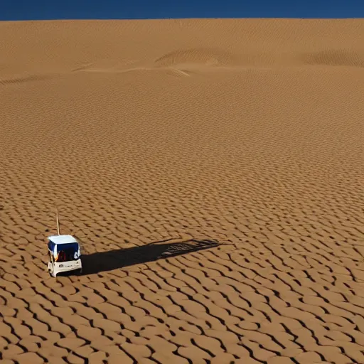 Image similar to baby toy shape building in the dessert, big scale