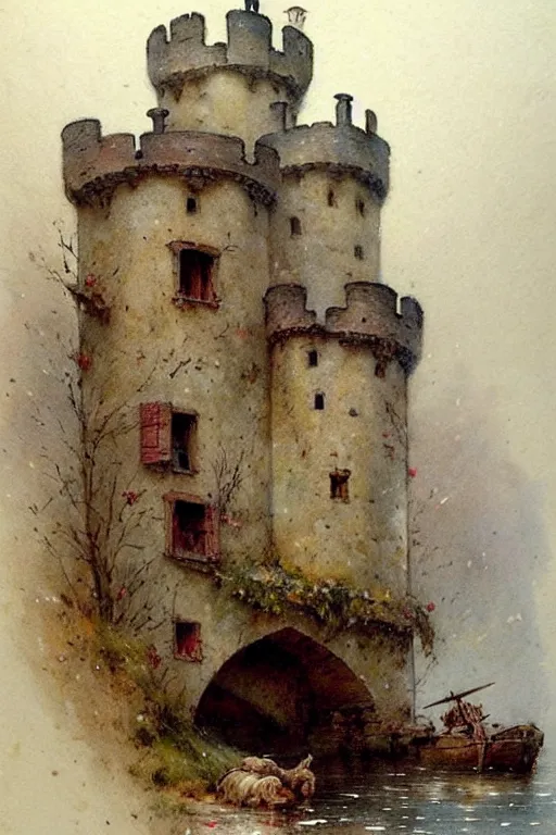 Image similar to ( ( ( ( ( 1 9 5 0 gypsy!!!! fair tail medieval castle. muted colors. ) ) ) ) ) by jean - baptiste monge!!!!!!!!!!!!!!!!!!!!!!!!!!!!!!