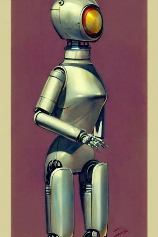 Image similar to ( ( ( ( ( 1 9 5 0 s retro future robot android aluminum woman from japan. muted colors. ) ) ) ) ) by jean - baptiste monge!!!!!!!!!!!!!!!!!!!!!!!!!!!!!!