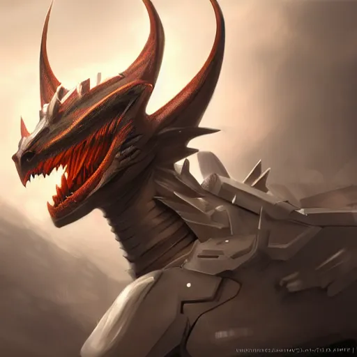 Prompt: stunning cinematic elegant body shot with an upward angle, of a beautiful hot anthropomorphic robot female dragon, well designed highly detailed cute female dragon head with slick eyes, looking back at the camera with a smirk, well armored, detailed claws, high quality, HD octane render, fantasy, furry art, Artstation, Deviantart, Furaffinity