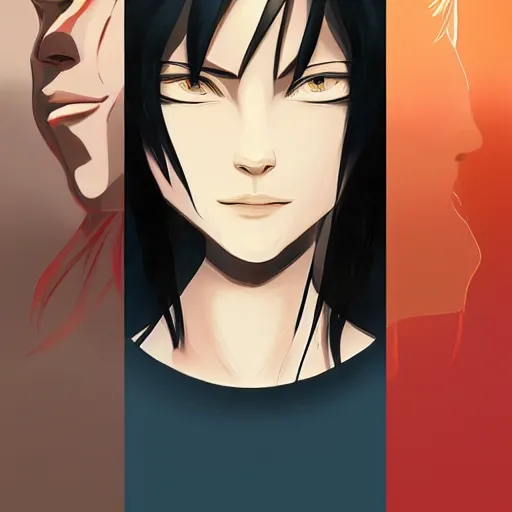 Image similar to face icon stylized minimalist bleach, loftis, cory behance hd by jesper ejsing, by rhads, makoto shinkai and lois van baarle, ilya kuvshinov, rossdraws global illumination