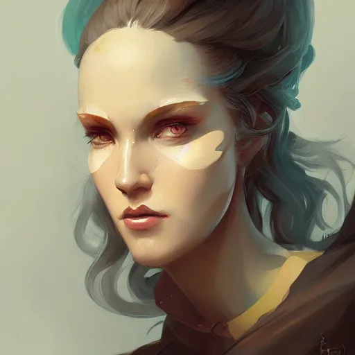 Prompt: beautiful portrait of a woman by Peter Mohrbacher and Ross Tran, cgsociety, artstation, fresco textured