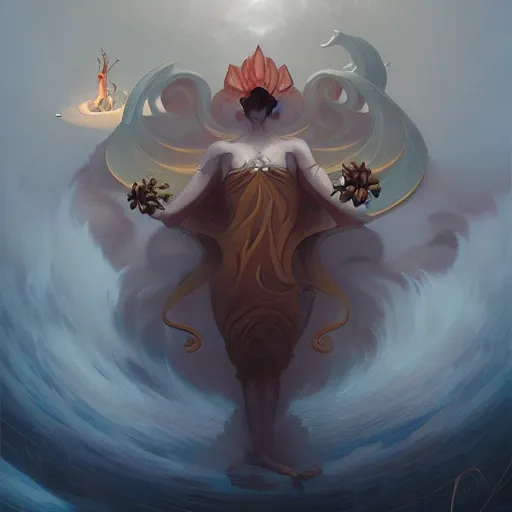 Image similar to god by peter mohrbacher