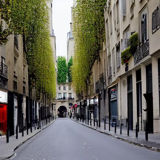 Prompt: a street in paris