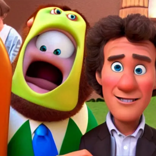 Image similar to Will Ferrel as seen in Pixar’s Up (2009)