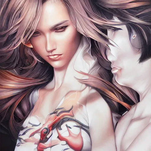 Image similar to new masterpiece by artgerm