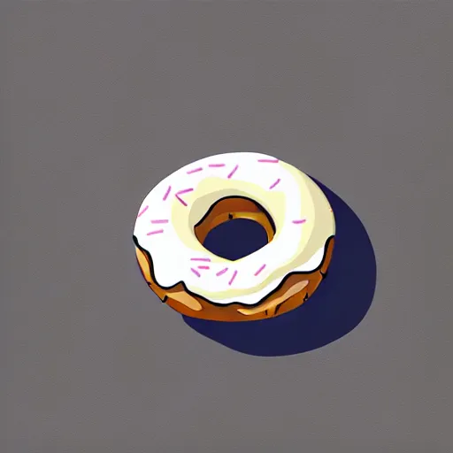 Prompt: a donut sleeping in a bed:: graffiti